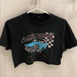 Brandy Melville Black Graphic T-Shirt